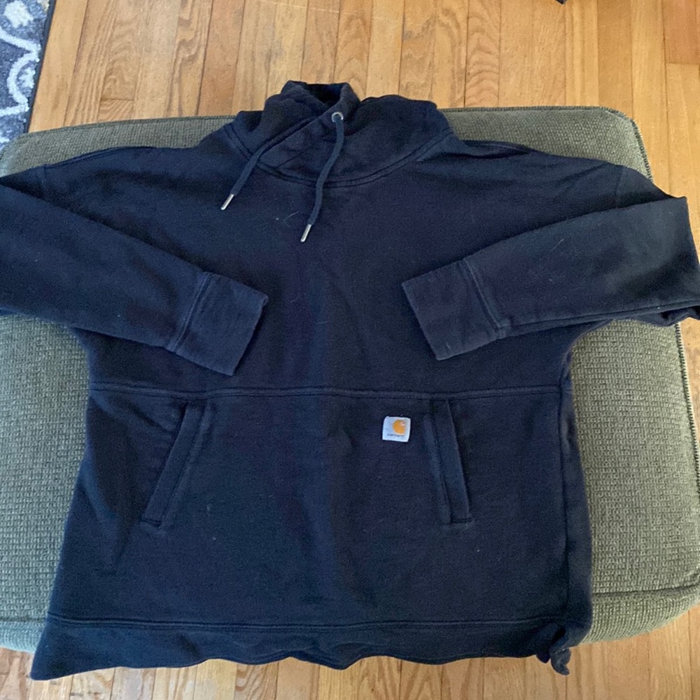 Carhartt Relaxed Fit Black Sweatshirt - Size Medium 8/10